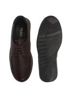 Men Brown Genuine Leather Formal Lace Derby Shoes|Shock Absorption Memory Cushioned Insole Comfort|Flexible Fit, Lightweight and Durable Slip Resistant Sole