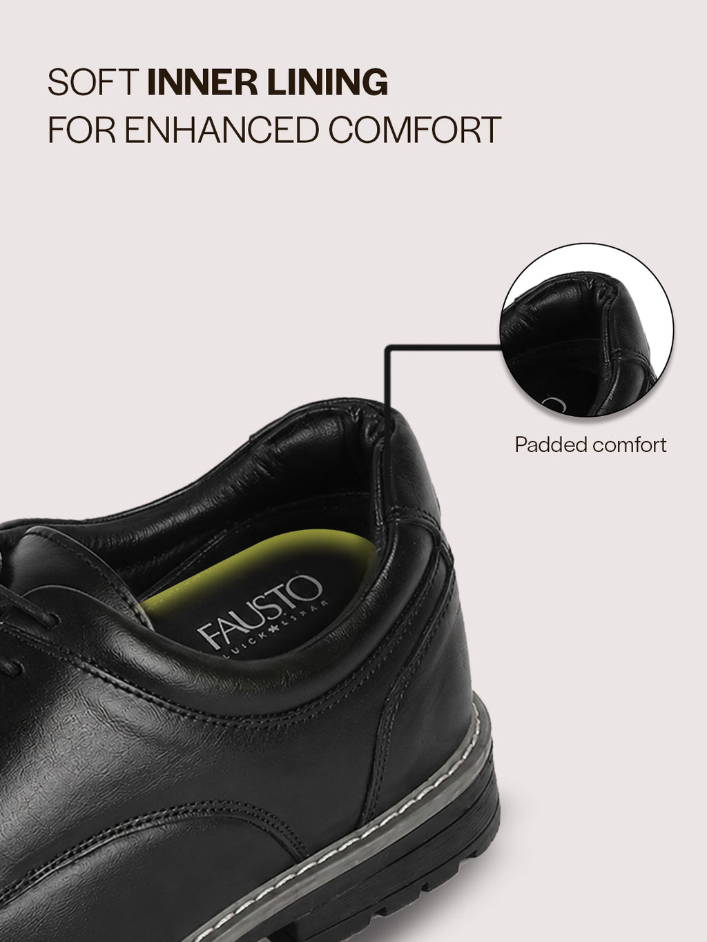 Men Black Formal Lace Up Derby Shoes|TPR Welted Sole for Optimal Traction Grip|Round Toe Shoe with Comfort for Office, Meeting, Travel, Events