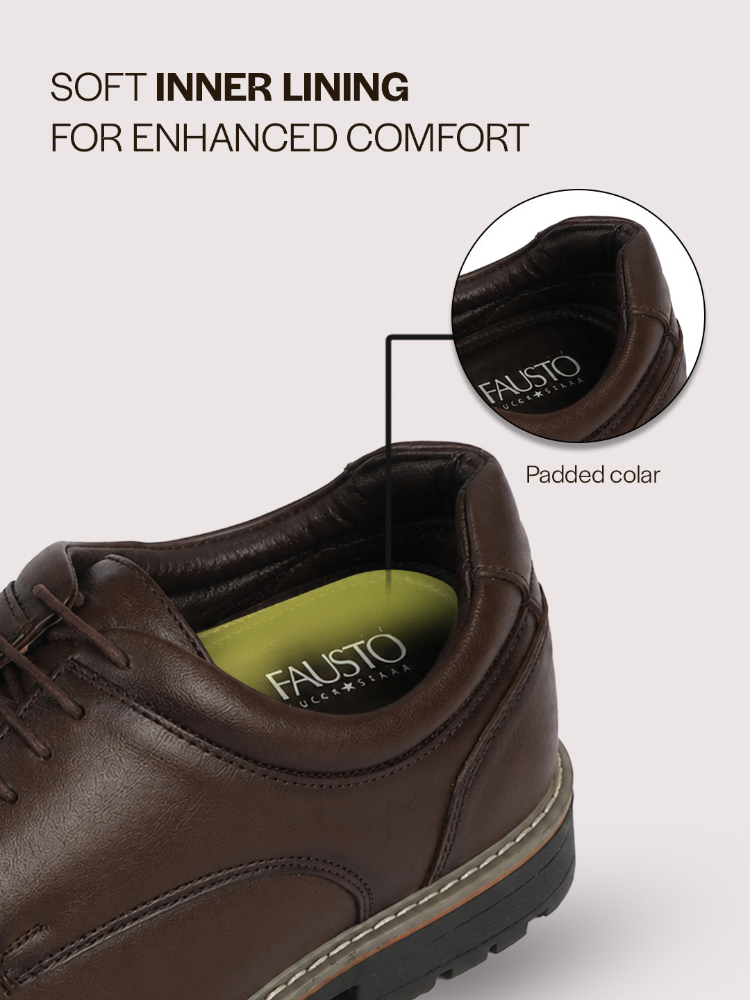 Men Brown Formal Lace Up Derby Shoes|TPR Welted Sole for Optimal Traction Grip|Round Toe Shoe with Comfort for Office, Meeting, Travel, Events