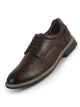 Men Brown Formal Lace Up Derby Shoes|TPR Welted Sole for Optimal Traction Grip|Round Toe Shoe with Comfort for Office, Meeting, Travel, Events