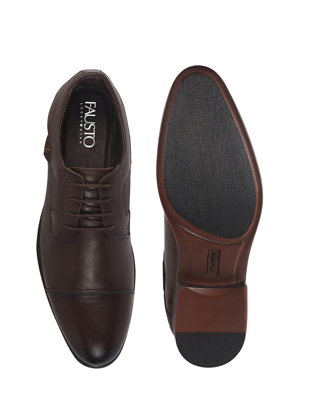 textured panel dress shoes