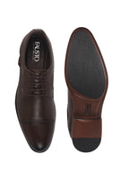 textured panel dress shoes