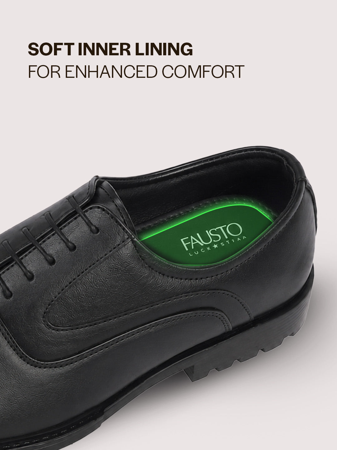 Men Black Genuine Leather Classic Oxford Dress Shoe|Premium Lace-Up Formal Shoes with Round Toe Cap|Elegant Comfort for Office, Weddings, Casual Parties