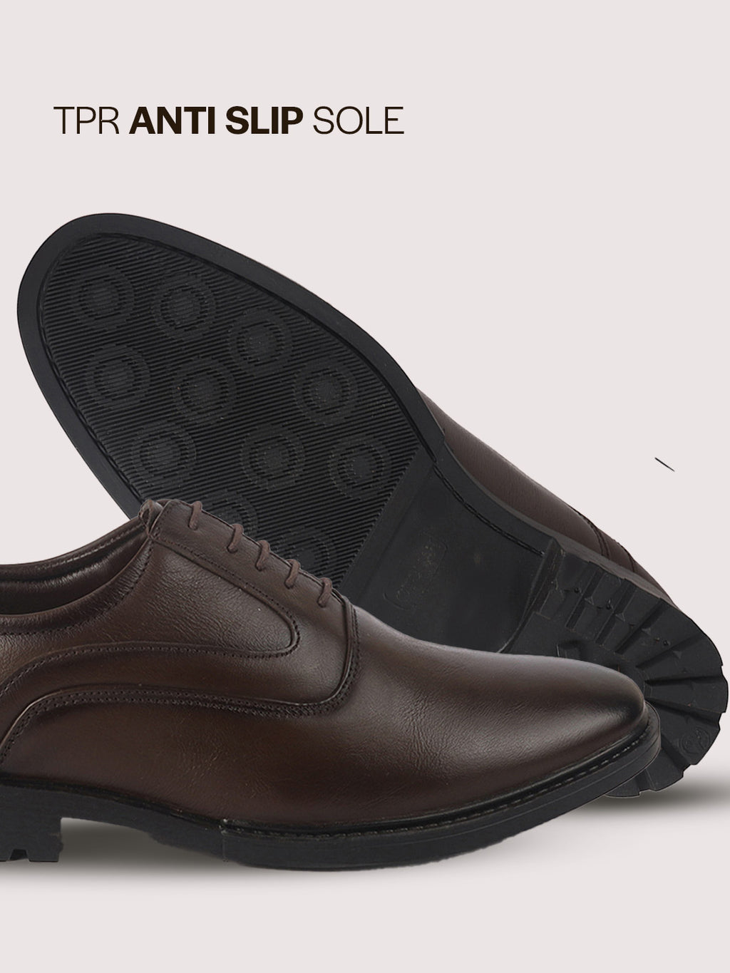 Men Brown Genuine Leather Classic Oxford Dress Shoe|Premium Lace-Up Formal Shoes with Round Toe Cap|Elegant Comfort for Office, Weddings, Casual Parties