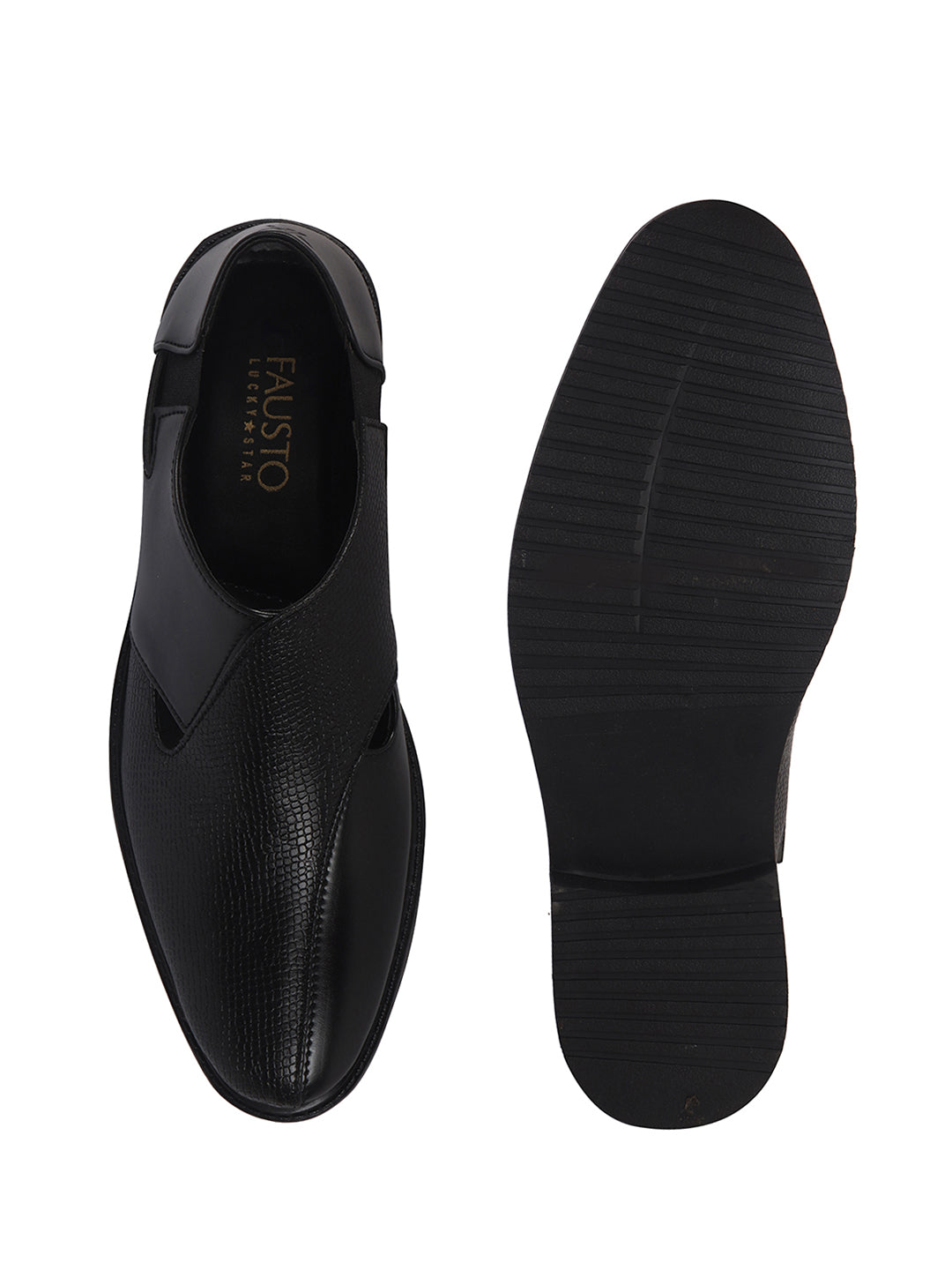 textured roman sandals