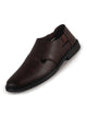 Men Brown Ethnic Wedding Peshawari Shoe Style Slip On Sandal with Comfort Elastic Gore|Low Heel Breathable Traditional Roman Sandals for Festive, Party|Anti Skid TPR Welted Sole