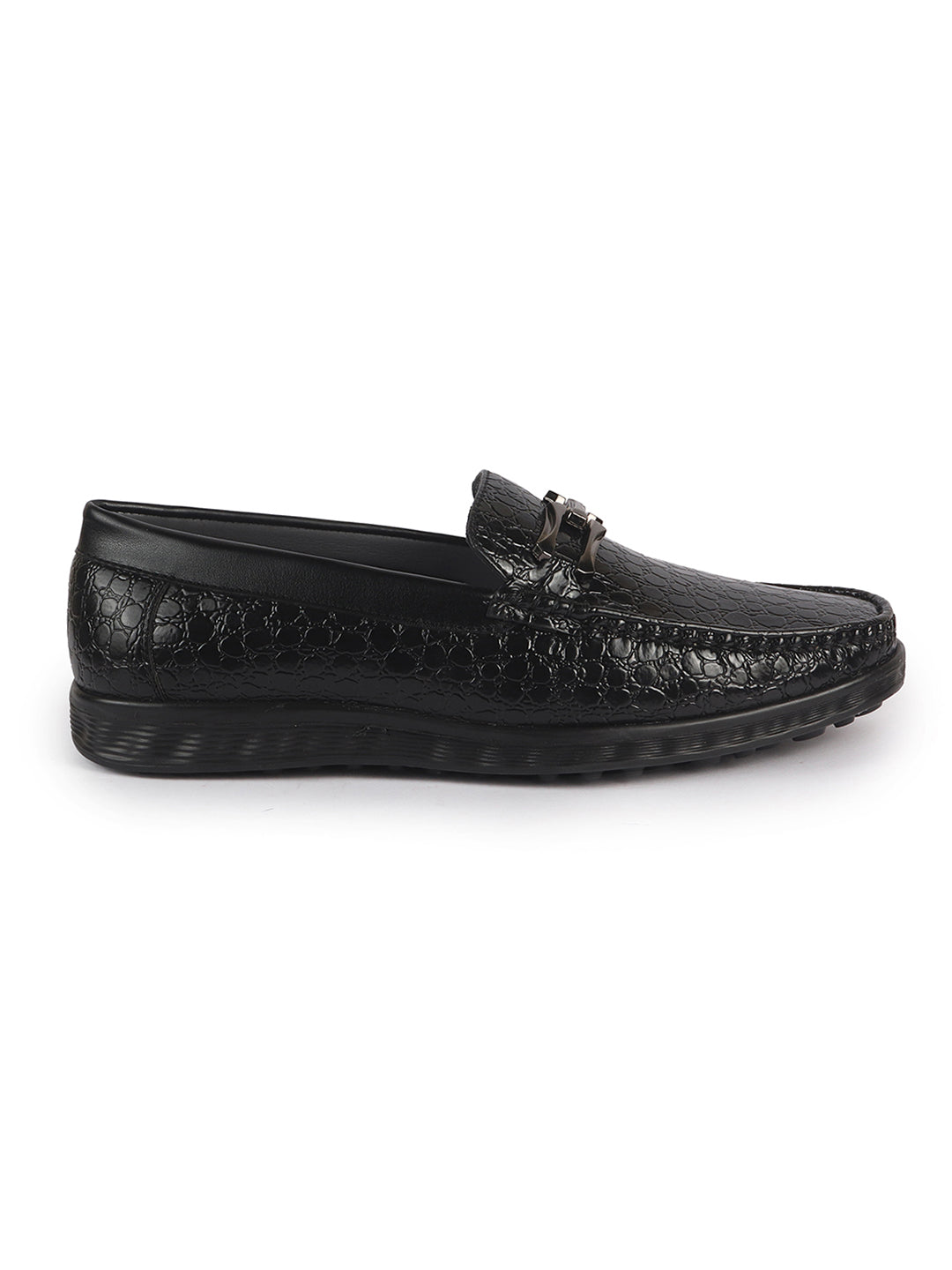sleek round toe moccasins