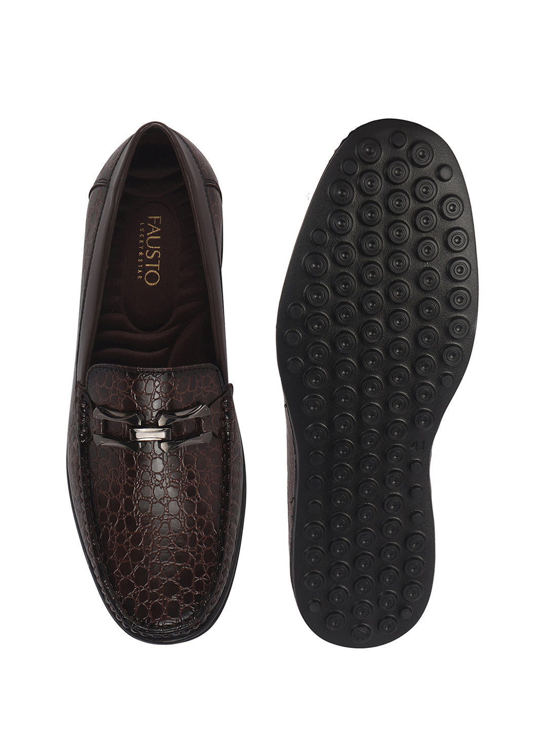 flexible sole office loafers