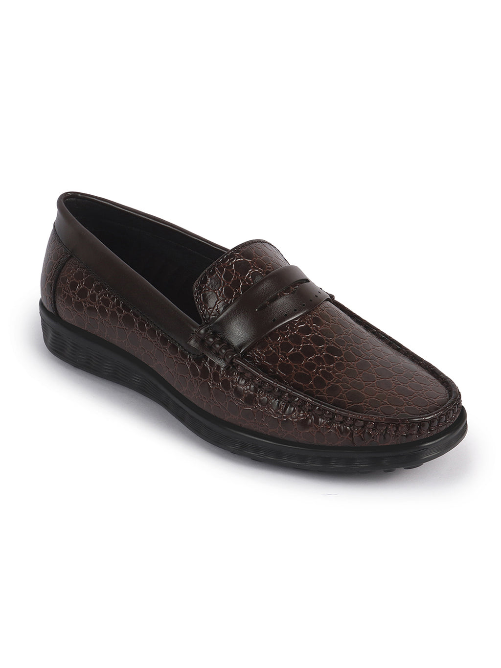sleek round toe moccasins