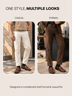 Men Tan Moc Toe Textured Upper Slip On Loafers for Party Outfits | Soft Inner Lining Comfort Shoe for Wedding, Event, Formal Outfits | Anti Skid Sole