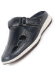 Men Blue Casual Back Open Perforated Day Long Comfort Slip On Sandals