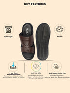 fausto men tan open toe broad feet slipper with memory cushion|comfortable gents slipper|sandals for kurta