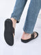 fausto men brown open toe flip-flop slippers with memory cushion|outdoor slipper for men