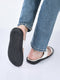 fausto men white open toe flip-flop slippers with memory cushion|outdoor slipper for men