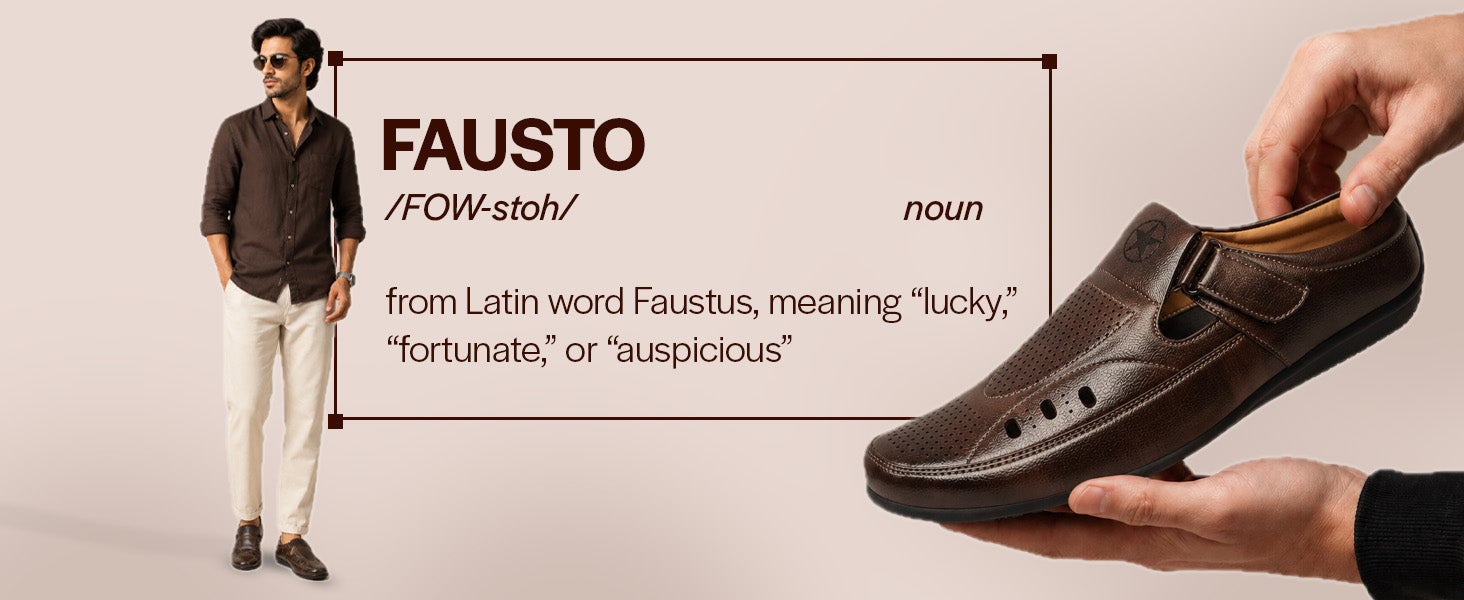Men Tan Back Open Perforated Breathable Casual Sandal With Cushioned Footbed|Adujstable Strap Stitched Slip On Sandal For Work|Evening
