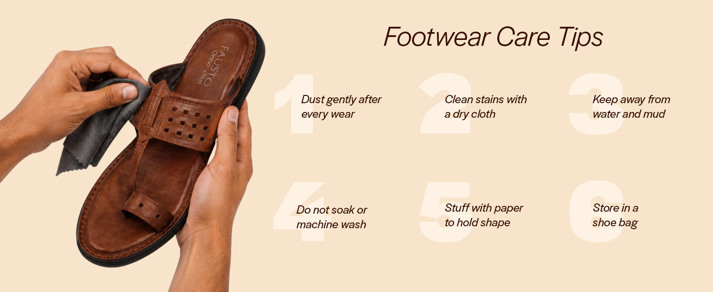 Men Brown Casual Outfit Kolhapuri Toe Ring Strap Ortho Slippers|Memory Cushioned Footbed|Ultra Lightweight and Comfort Slip On Slipper