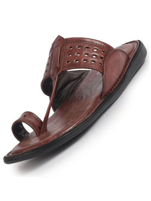 men cherry casual outfit kolhapuri toe ring strap ortho slippers|memory cushioned footbed|ultra lightweight and comfort slip on slipper