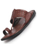 Men Cherry Casual Outfit Kolhapuri Toe Ring Strap Ortho Slippers|Memory Cushioned Footbed|Ultra Lightweight and Comfort Slip On Slipper