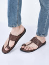 men cherry casual outfit kolhapuri toe ring strap ortho slippers|memory cushioned footbed|ultra lightweight and comfort slip on slipper
