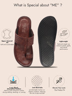 men cherry casual outfit kolhapuri toe ring strap ortho slippers|memory cushioned footbed|ultra lightweight and comfort slip on slipper