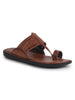 Men Tan Casual Outfit Kolhapuri Toe Ring Strap Ortho Slippers|Memory Cushioned Footbed|Ultra Lightweight and Comfort Slip On Slipper