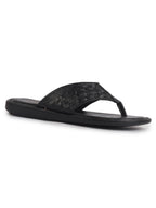 leather t-strap slippers men
