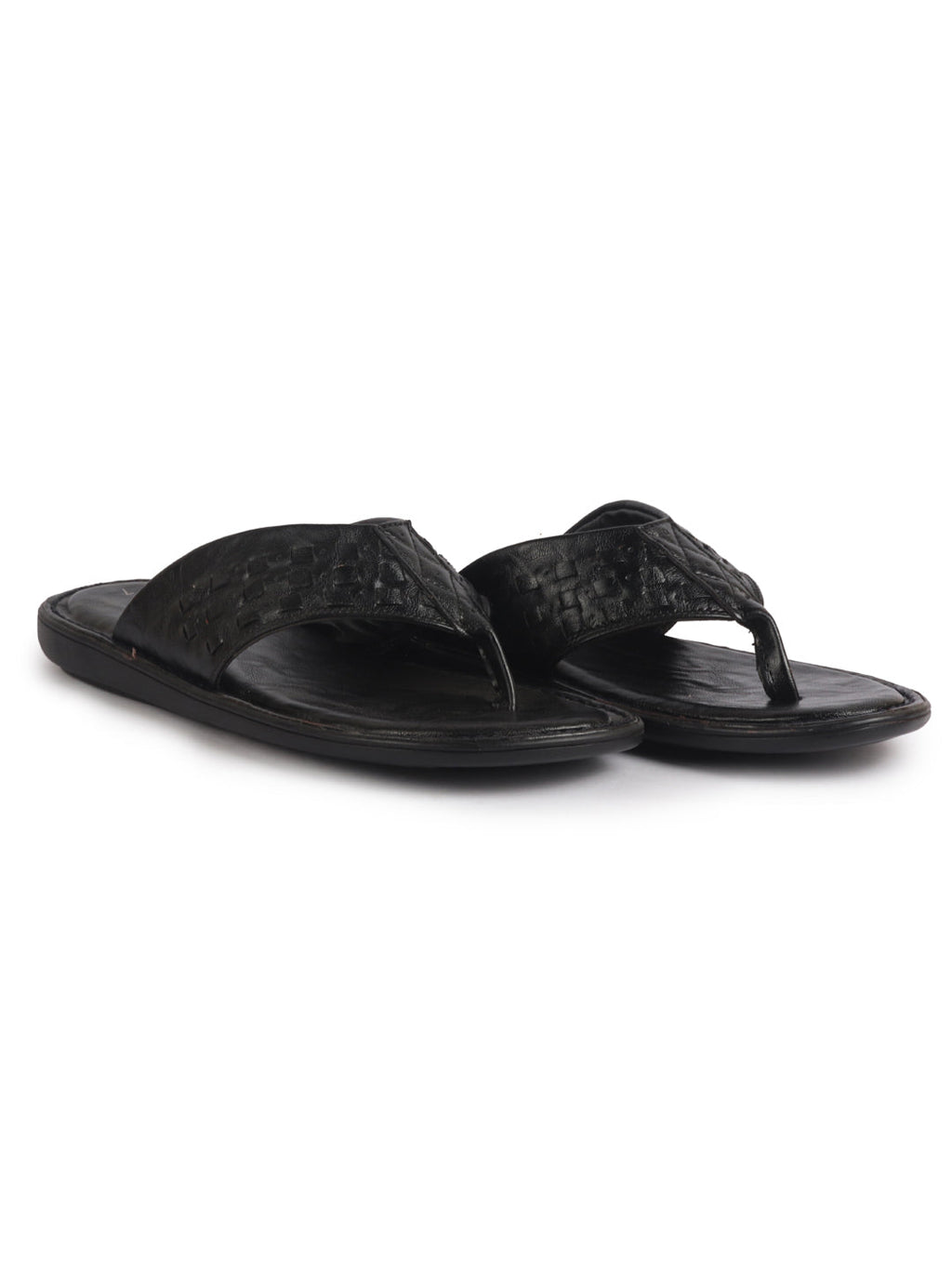 ethnic t-strap slippers men