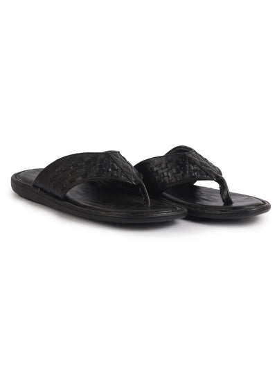 ethnic t-strap slippers men