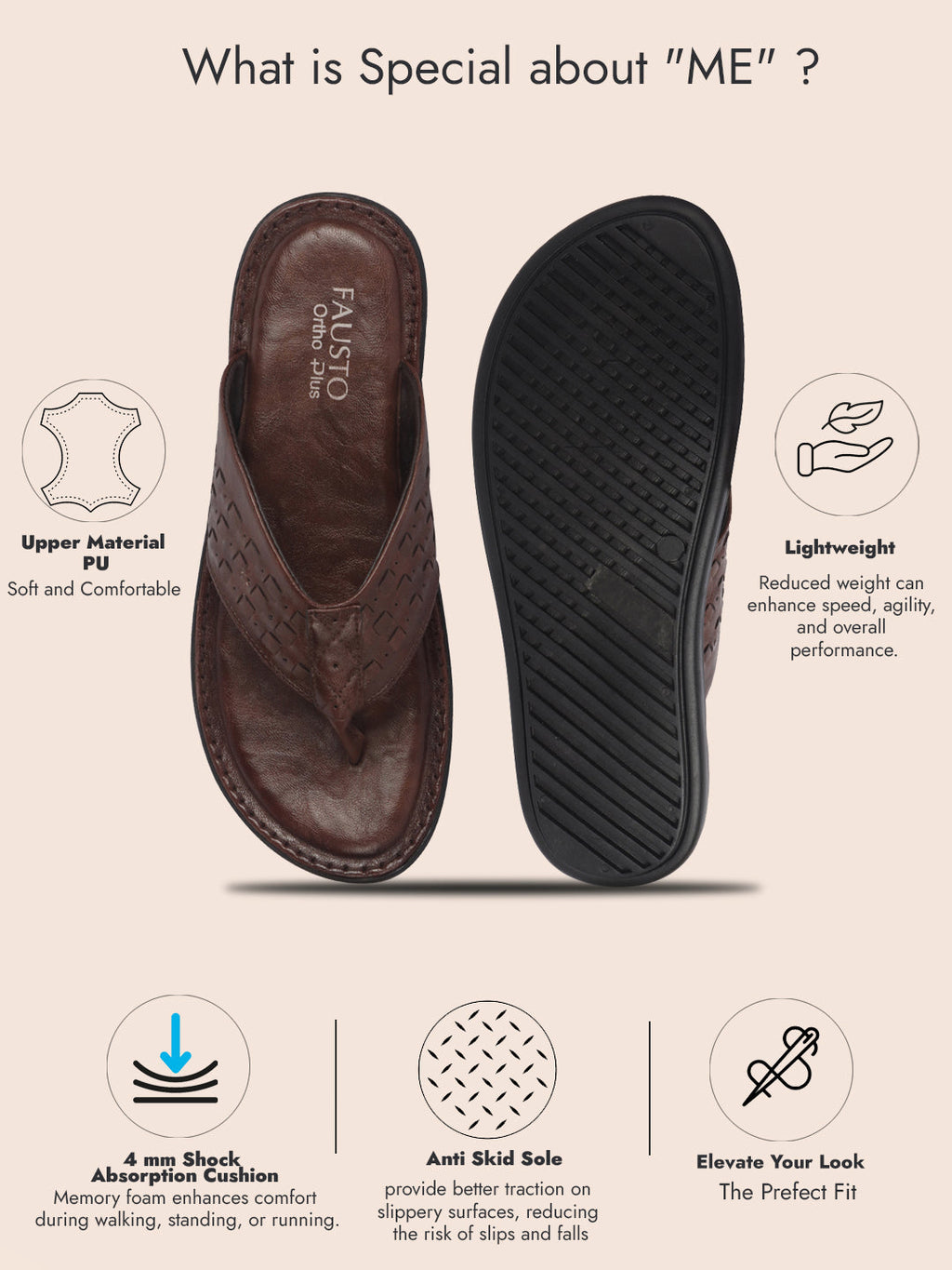 men ortho slippers
