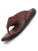 Men Cherry Casual Outfit Ortho T-Strap Thong Slippers|Memory Cushioned Footbed|Ultra Lightweight and Comfort Slip On Slipper