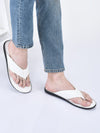 men white casual outfit ortho t-strap thong slippers|memory cushioned footbed|ultra lightweight and comfort slip on slipper