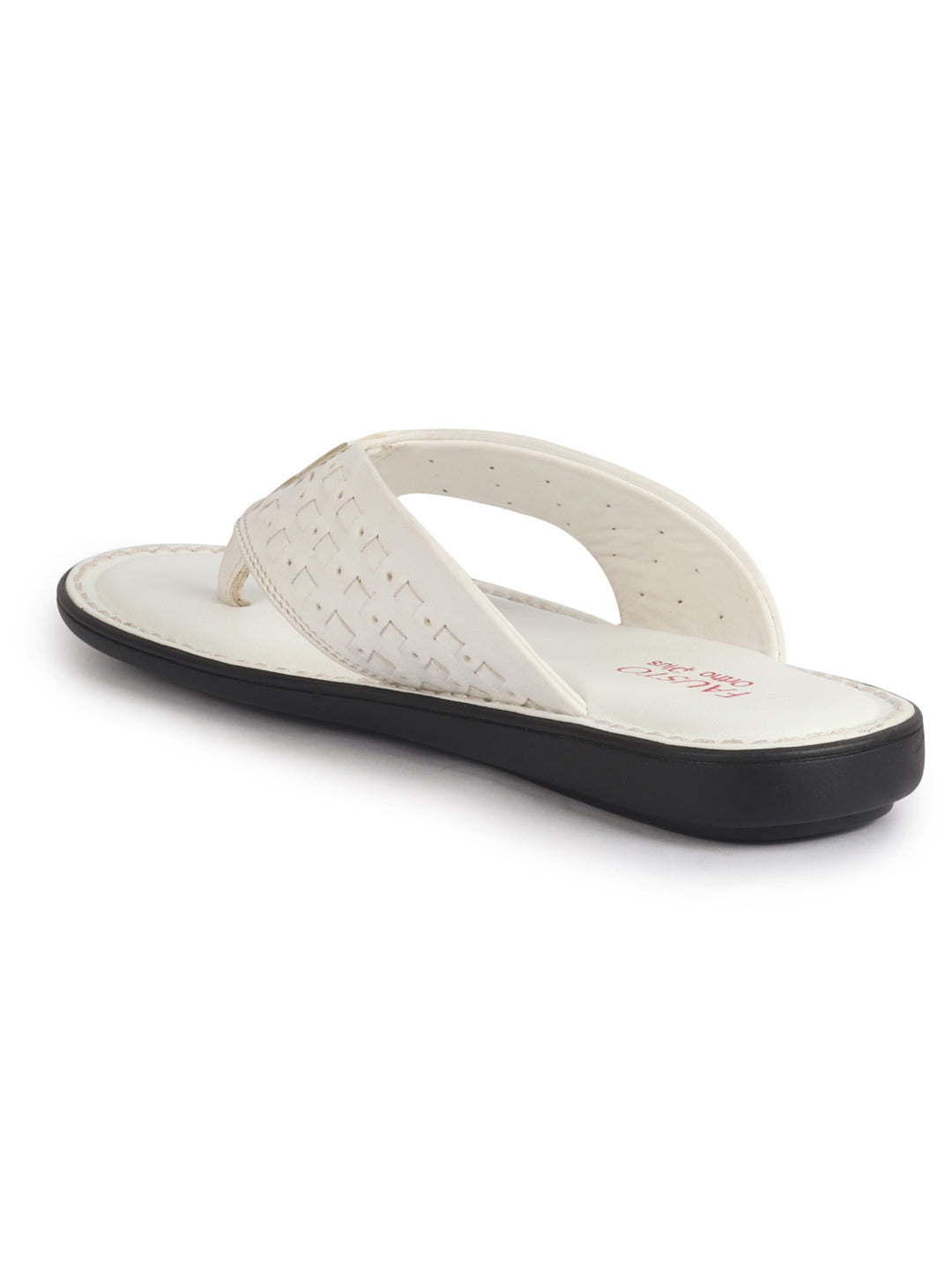 men white casual outfit ortho t-strap thong slippers|memory cushioned footbed|ultra lightweight and comfort slip on slipper