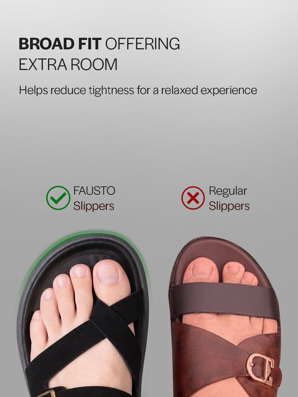 Men Black Toe Ring Criss Cross Buckle Strap Side Stitched Waterproof Summer Slip On Sandals|Comfort Sole|Lightweight Slippers for Rainy Monsoon Season