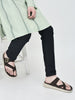 Men Brown Toe Ring Criss Cross Buckle Strap Side Stitched Waterproof Summer Slip On Sandals|Comfort Sole|Lightweight Slippers for Rainy Monsoon Season