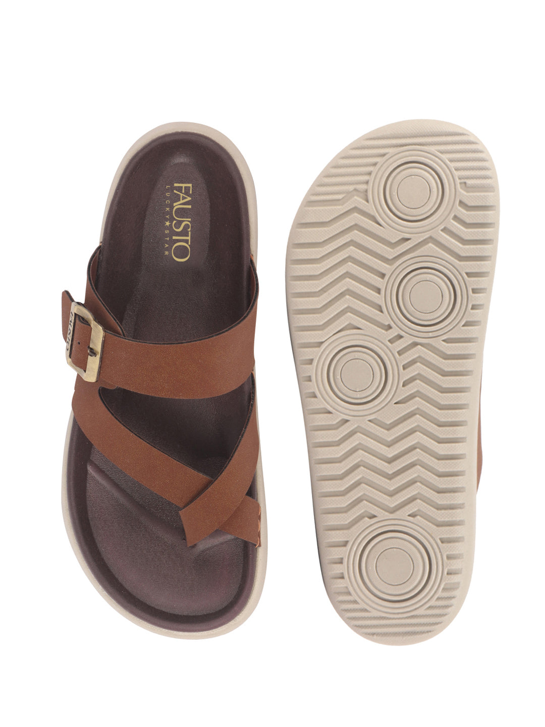 leather t-strap slippers men
