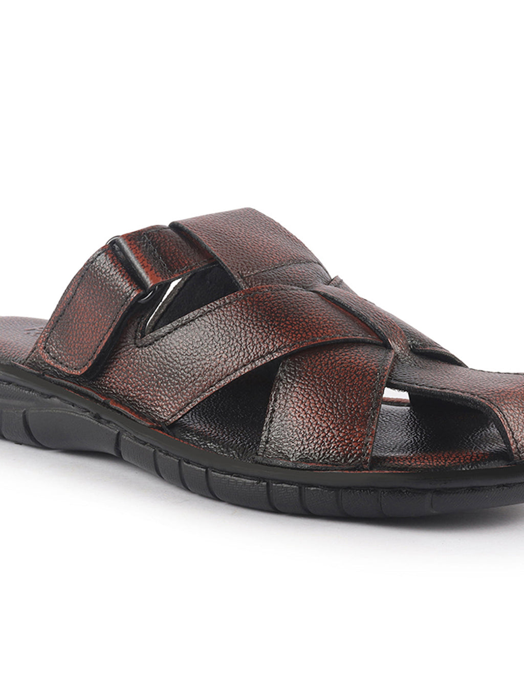 leather toe ring slippers men
