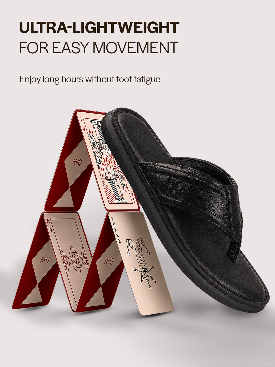Men Black Genuine Leather T-Strap EVA Sole Slip On Slippers|Side Stitched Thong Sandals|Memory Cushioned Insole