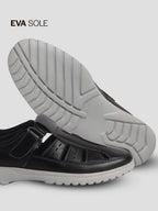 men leather fisherman sandals closed toe