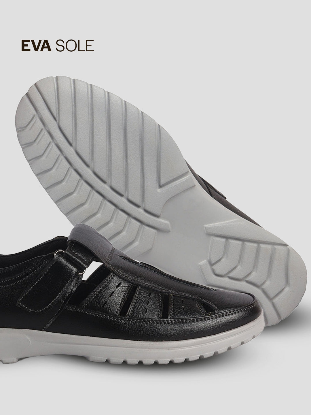 men leather fisherman sandals closed toe