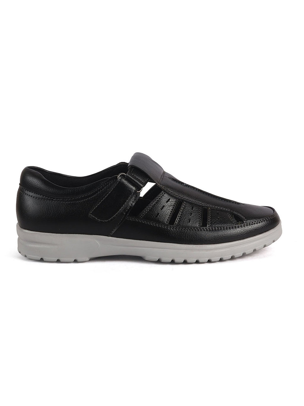 leather slip on sandals adjustable strap