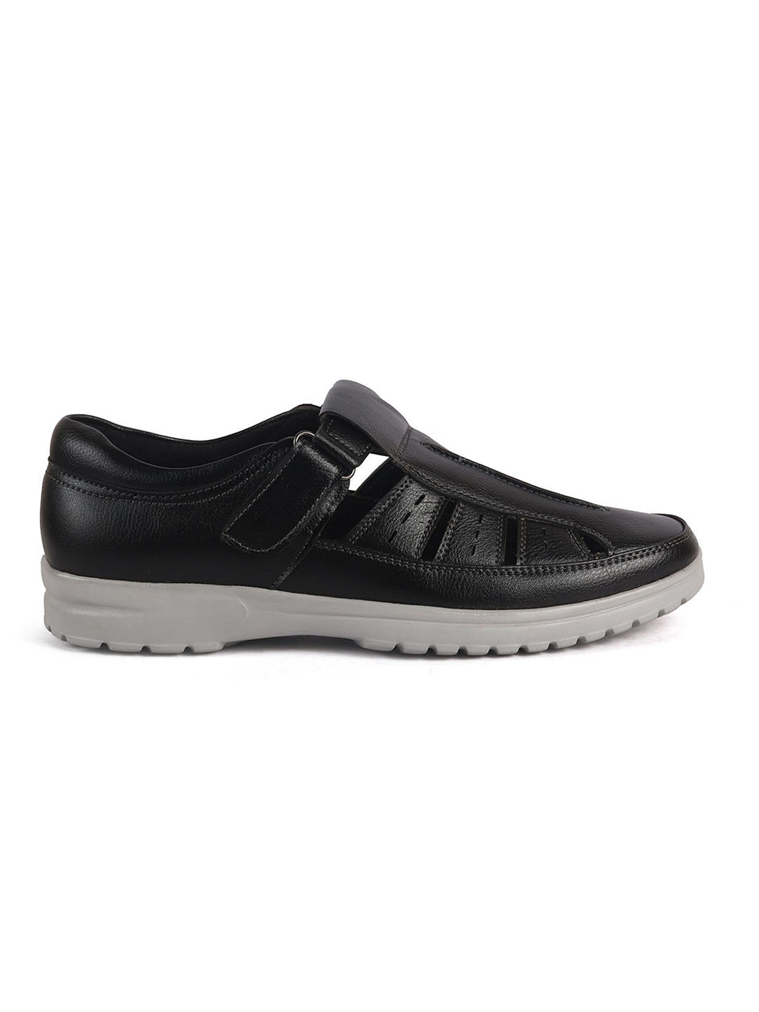 leather slip on sandals adjustable strap