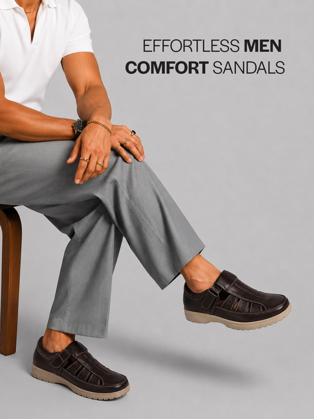 men hollow out casual leather loafers