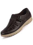 men hollow out casual leather loafers