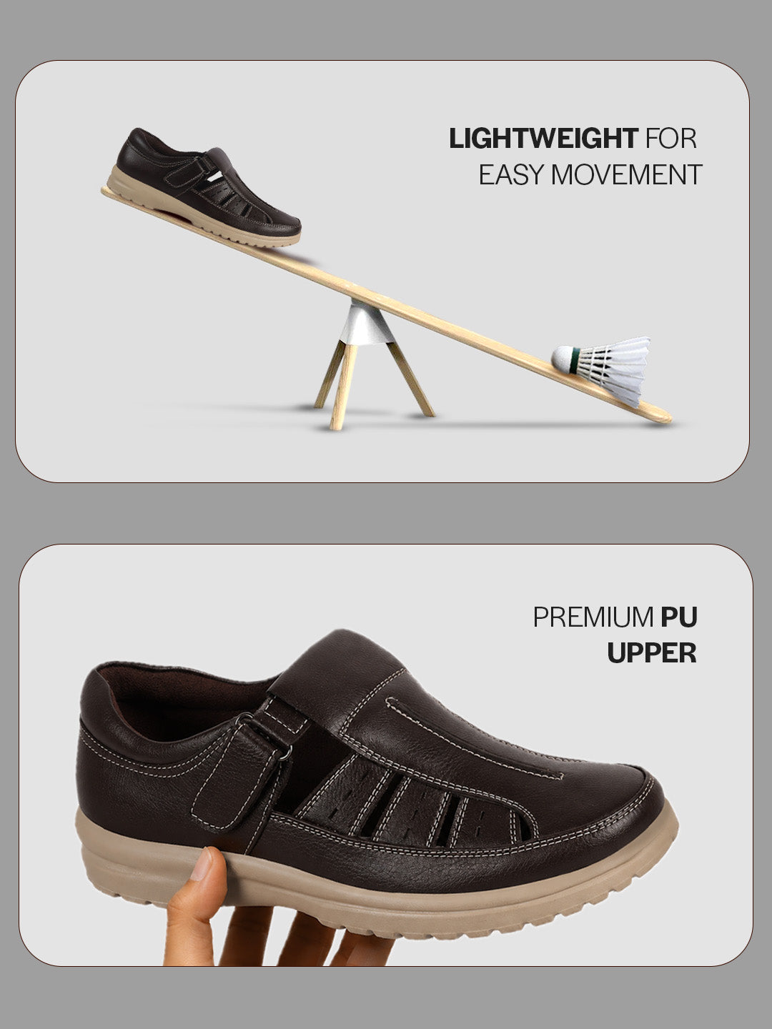 men hollow out casual leather loafers