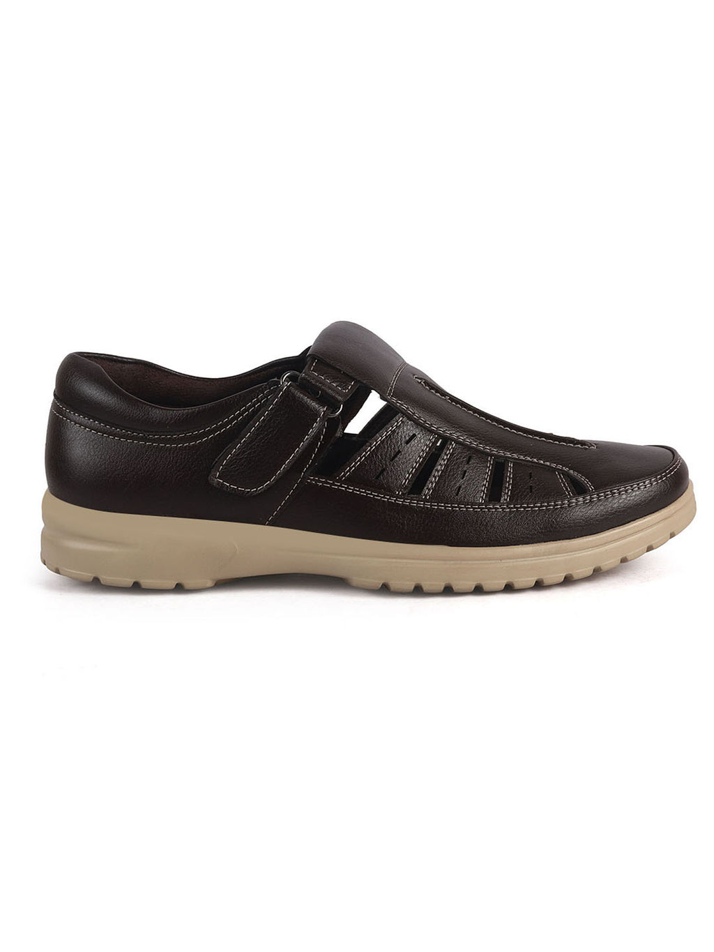 men leather fisherman sandals closed toe