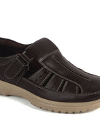 leather cut out loafers men