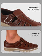 casual hook and loop sandals men