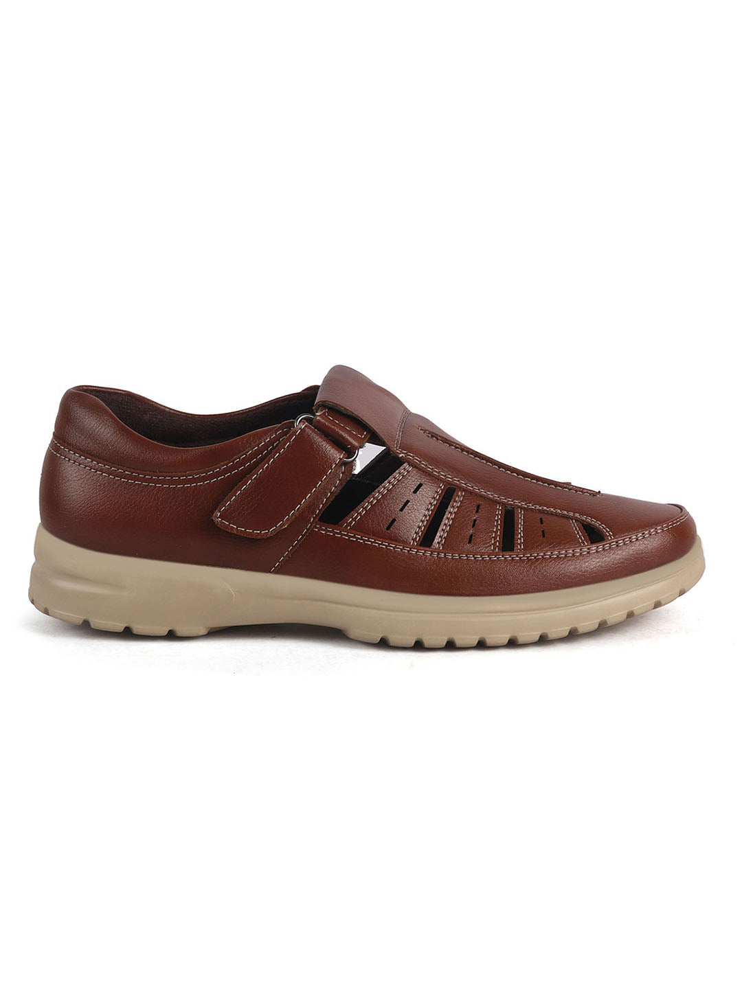 men hollow out casual leather loafers