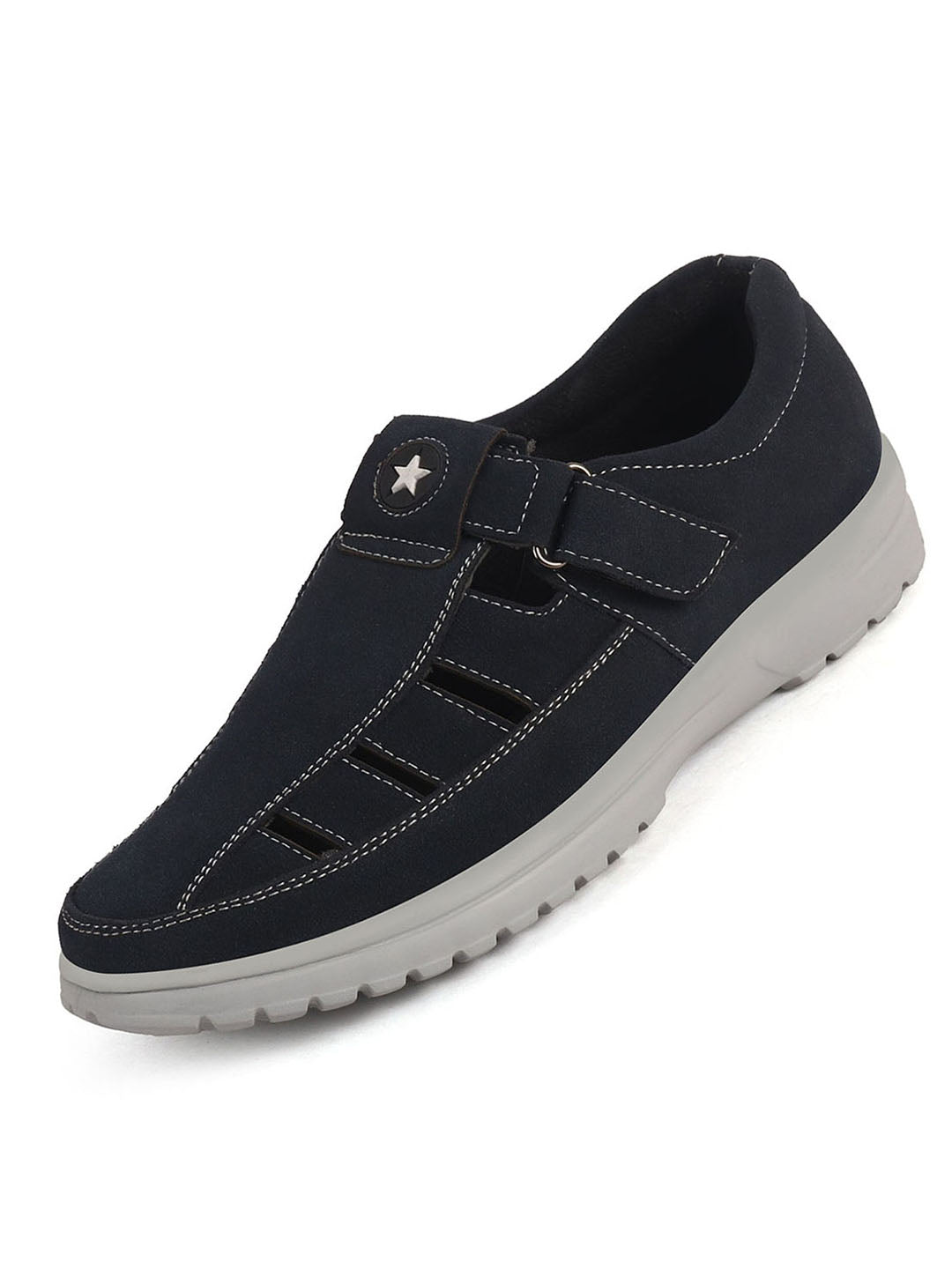 men suede fisherman sandals closed toe