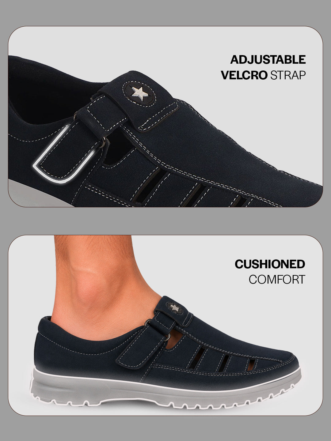 men suede fisherman sandals closed toe